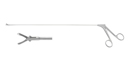 526气管异物钳（花生 横双开口）